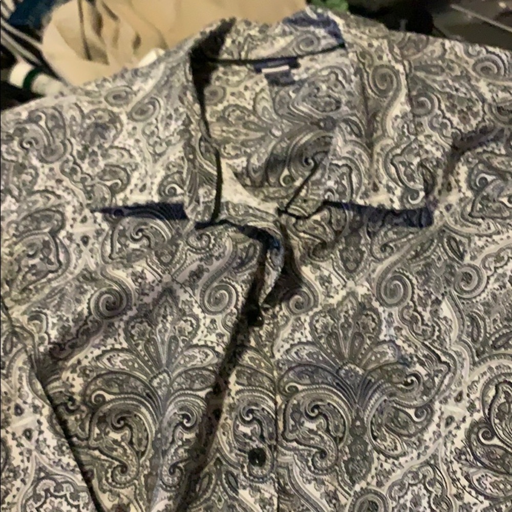 Paisley button down shirt